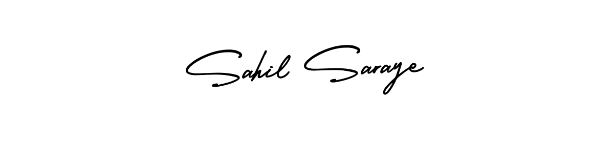 Design your own signature with our free online signature maker. With this signature software, you can create a handwritten (AmerikaSignatureDemo-Regular) signature for name Sahil Saraye. Sahil Saraye signature style 3 images and pictures png