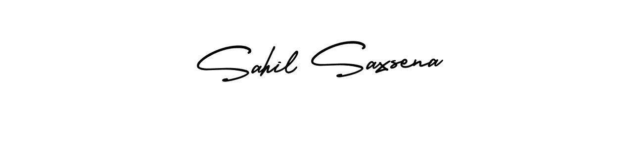 Create a beautiful signature design for name Sahil Saxsena. With this signature (AmerikaSignatureDemo-Regular) fonts, you can make a handwritten signature for free. Sahil Saxsena signature style 3 images and pictures png