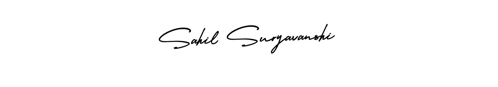 Make a beautiful signature design for name Sahil Suryavanshi. With this signature (AmerikaSignatureDemo-Regular) style, you can create a handwritten signature for free. Sahil Suryavanshi signature style 3 images and pictures png