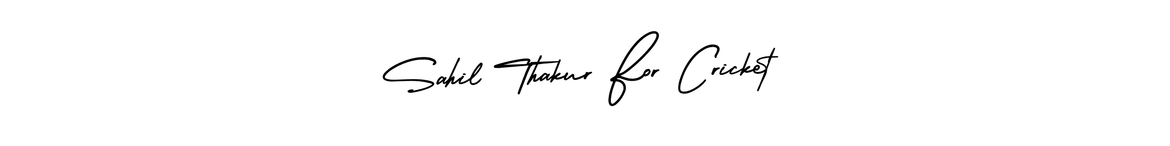 How to make Sahil Thakur For Cricket name signature. Use AmerikaSignatureDemo-Regular style for creating short signs online. This is the latest handwritten sign. Sahil Thakur For Cricket signature style 3 images and pictures png