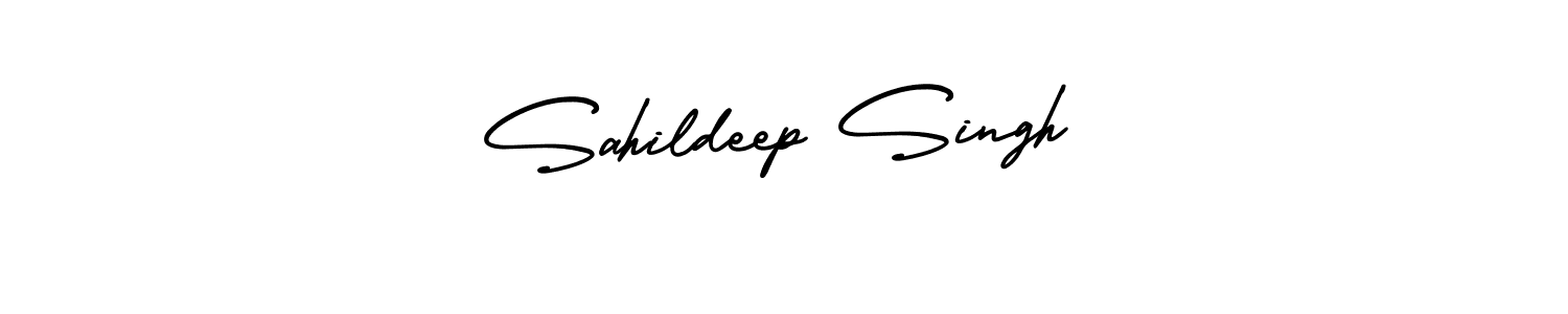 Use a signature maker to create a handwritten signature online. With this signature software, you can design (AmerikaSignatureDemo-Regular) your own signature for name Sahildeep Singh. Sahildeep Singh signature style 3 images and pictures png