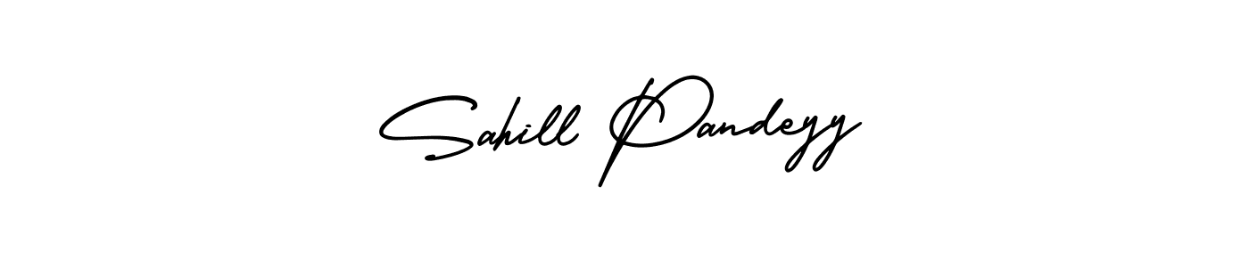 Use a signature maker to create a handwritten signature online. With this signature software, you can design (AmerikaSignatureDemo-Regular) your own signature for name Sahill Pandeyy. Sahill Pandeyy signature style 3 images and pictures png