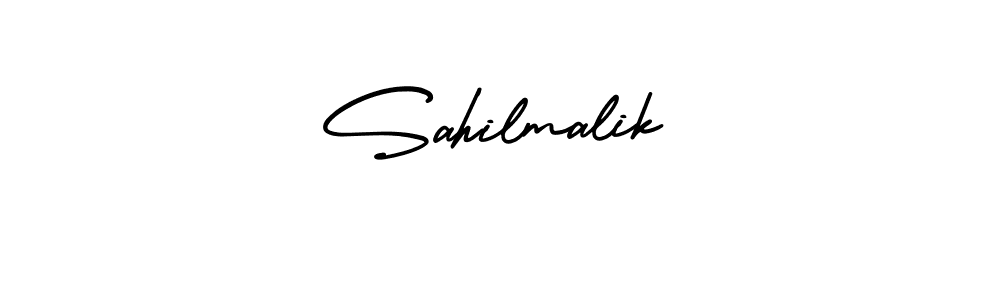 This is the best signature style for the Sahilmalik name. Also you like these signature font (AmerikaSignatureDemo-Regular). Mix name signature. Sahilmalik signature style 3 images and pictures png