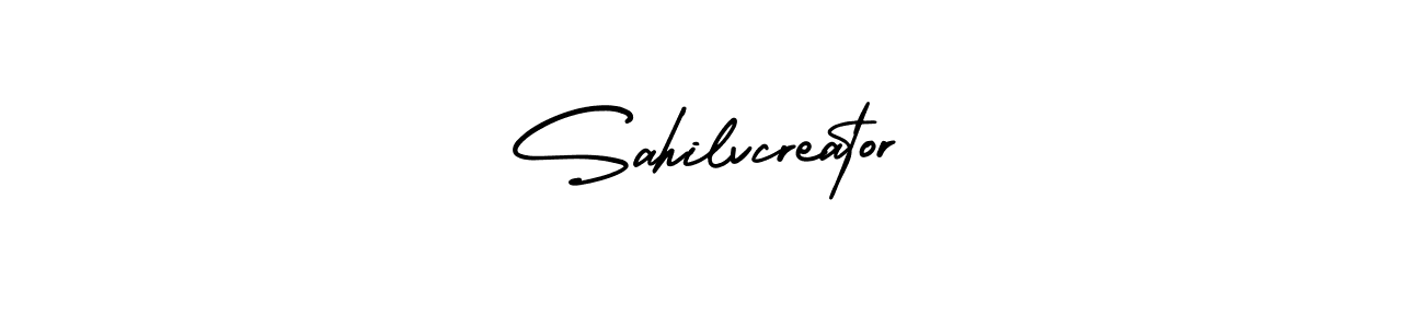 Once you've used our free online signature maker to create your best signature AmerikaSignatureDemo-Regular style, it's time to enjoy all of the benefits that Sahilvcreator name signing documents. Sahilvcreator signature style 3 images and pictures png