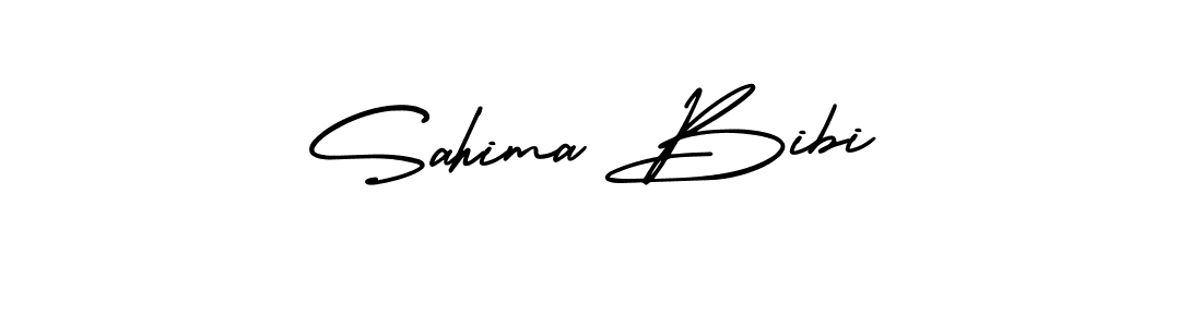 It looks lik you need a new signature style for name Sahima Bibi. Design unique handwritten (AmerikaSignatureDemo-Regular) signature with our free signature maker in just a few clicks. Sahima Bibi signature style 3 images and pictures png