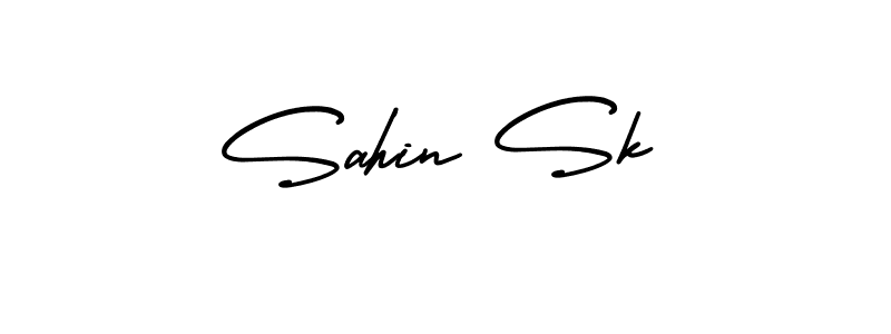 Use a signature maker to create a handwritten signature online. With this signature software, you can design (AmerikaSignatureDemo-Regular) your own signature for name Sahin Sk. Sahin Sk signature style 3 images and pictures png