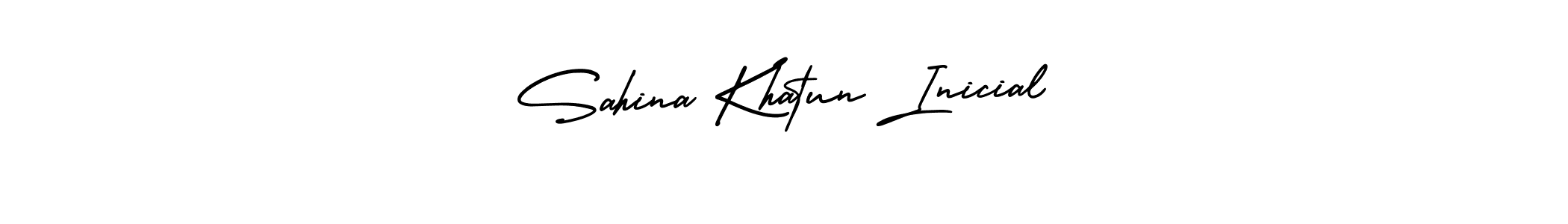 AmerikaSignatureDemo-Regular is a professional signature style that is perfect for those who want to add a touch of class to their signature. It is also a great choice for those who want to make their signature more unique. Get Sahina Khatun Inicial name to fancy signature for free. Sahina Khatun Inicial signature style 3 images and pictures png