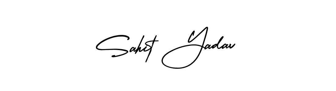 Sahit Yadav stylish signature style. Best Handwritten Sign (AmerikaSignatureDemo-Regular) for my name. Handwritten Signature Collection Ideas for my name Sahit Yadav. Sahit Yadav signature style 3 images and pictures png