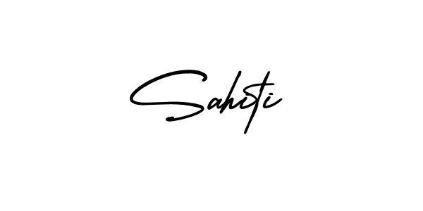 Also we have Sahiti name is the best signature style. Create professional handwritten signature collection using AmerikaSignatureDemo-Regular autograph style. Sahiti signature style 3 images and pictures png