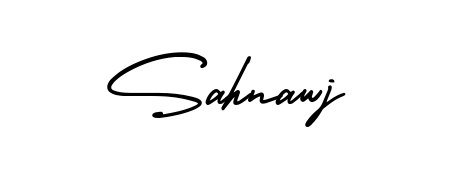 Discover how Sahnawj looks in an executive cursive font (AmerikaSignatureDemo-Regular). Perfect for legal documents, invoices, and certificates. Sahnawj signature style 3 images and pictures png