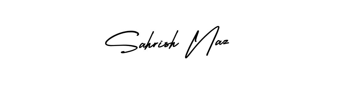 Create a beautiful signature design for name Sahrish Naz. With this signature (AmerikaSignatureDemo-Regular) fonts, you can make a handwritten signature for free. Sahrish Naz signature style 3 images and pictures png