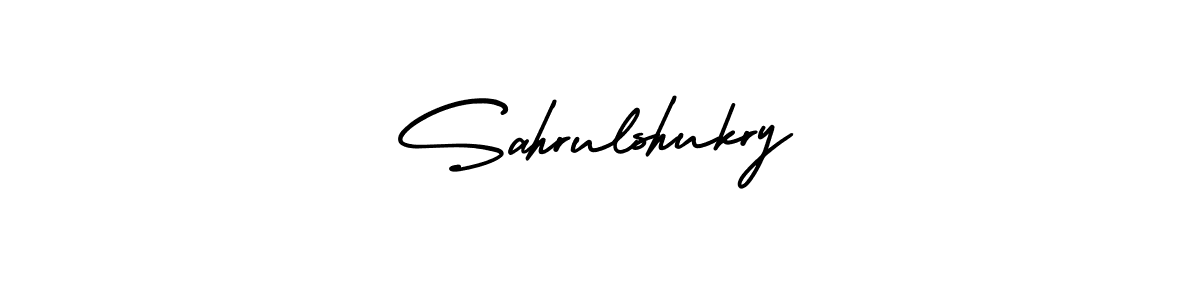 How to make Sahrulshukry name signature. Use AmerikaSignatureDemo-Regular style for creating short signs online. This is the latest handwritten sign. Sahrulshukry signature style 3 images and pictures png