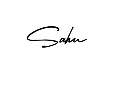 Make a beautiful signature design for name Sahu. With this signature (AmerikaSignatureDemo-Regular) style, you can create a handwritten signature for free. Sahu signature style 3 images and pictures png