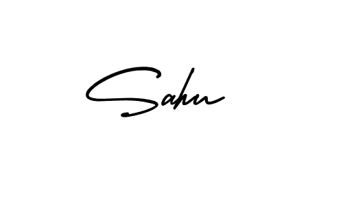 AmerikaSignatureDemo-Regular is a professional signature style that is perfect for those who want to add a touch of class to their signature. It is also a great choice for those who want to make their signature more unique. Get Sahu  name to fancy signature for free. Sahu  signature style 3 images and pictures png