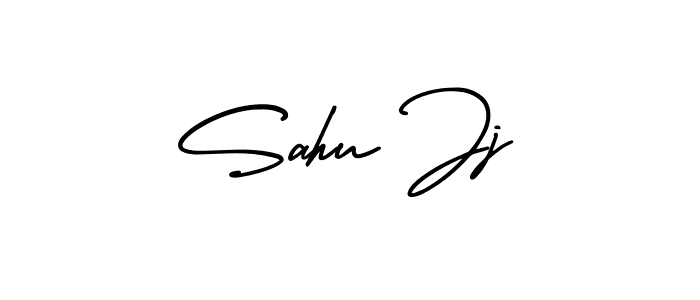 Sahu Jj stylish signature style. Best Handwritten Sign (AmerikaSignatureDemo-Regular) for my name. Handwritten Signature Collection Ideas for my name Sahu Jj. Sahu Jj signature style 3 images and pictures png
