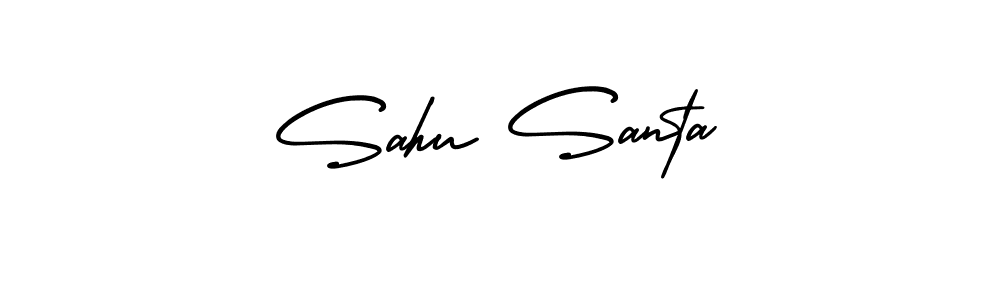 Best and Professional Signature Style for Sahu Santa. AmerikaSignatureDemo-Regular Best Signature Style Collection. Sahu Santa signature style 3 images and pictures png