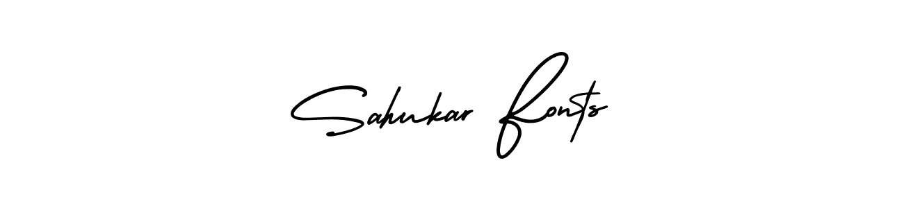 Also we have Sahukar Fonts name is the best signature style. Create professional handwritten signature collection using AmerikaSignatureDemo-Regular autograph style. Sahukar Fonts signature style 3 images and pictures png