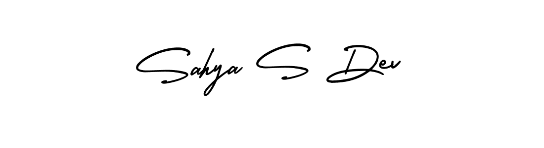 See photos of Sahya S Dev official signature by Spectra . Check more albums & portfolios. Read reviews & check more about AmerikaSignatureDemo-Regular font. Sahya S Dev signature style 3 images and pictures png