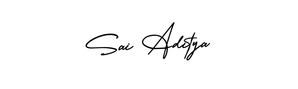 Sai Aditya stylish signature style. Best Handwritten Sign (AmerikaSignatureDemo-Regular) for my name. Handwritten Signature Collection Ideas for my name Sai Aditya. Sai Aditya signature style 3 images and pictures png