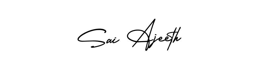 Sai Ajeeth stylish signature style. Best Handwritten Sign (AmerikaSignatureDemo-Regular) for my name. Handwritten Signature Collection Ideas for my name Sai Ajeeth. Sai Ajeeth signature style 3 images and pictures png