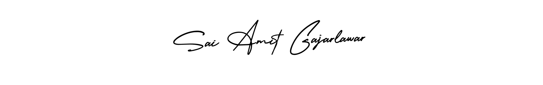 Also You can easily find your signature by using the search form. We will create Sai Amit Gajarlawar name handwritten signature images for you free of cost using AmerikaSignatureDemo-Regular sign style. Sai Amit Gajarlawar signature style 3 images and pictures png