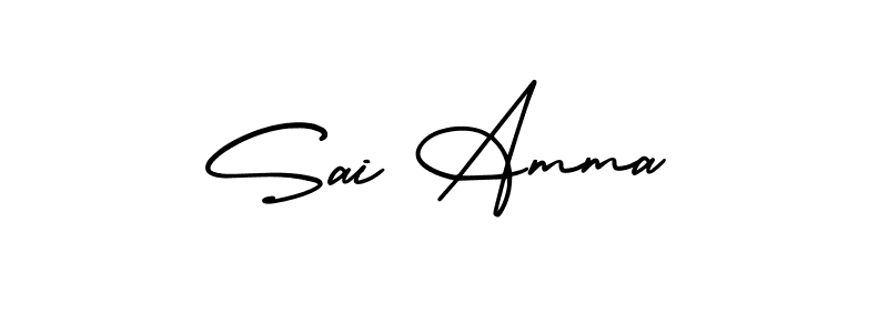 How to make Sai Amma signature? AmerikaSignatureDemo-Regular is a professional autograph style. Create handwritten signature for Sai Amma name. Sai Amma signature style 3 images and pictures png