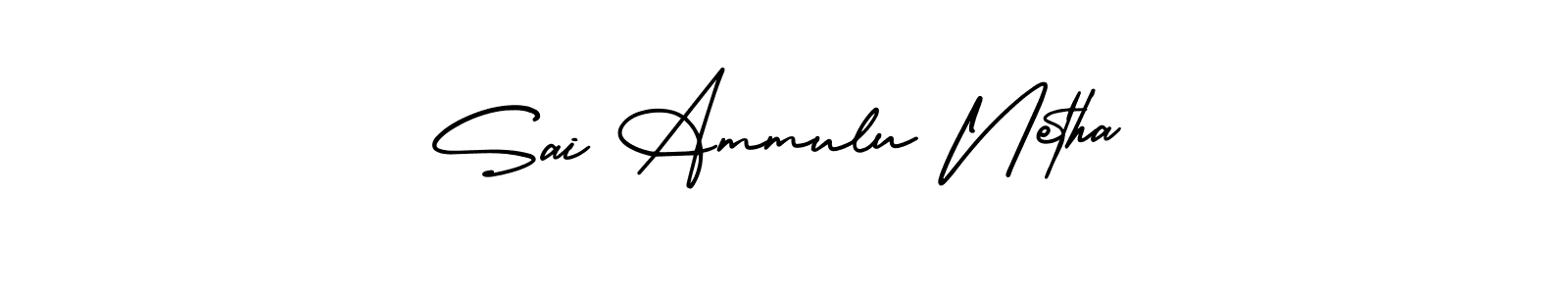 Also You can easily find your signature by using the search form. We will create Sai Ammulu Netha name handwritten signature images for you free of cost using AmerikaSignatureDemo-Regular sign style. Sai Ammulu Netha signature style 3 images and pictures png