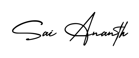 Get inspired by this graceful AmerikaSignatureDemo-Regular signature style for name Sai Ananth. Smooth loops and balanced proportions for everyday use. Sai Ananth signature style 3 images and pictures png