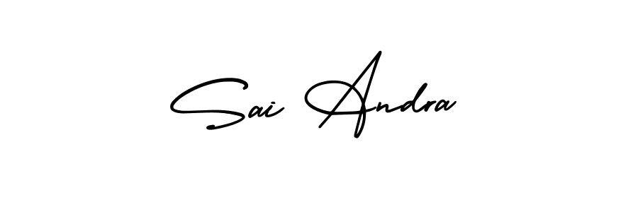 Also You can easily find your signature by using the search form. We will create Sai Andra name handwritten signature images for you free of cost using AmerikaSignatureDemo-Regular sign style. Sai Andra signature style 3 images and pictures png