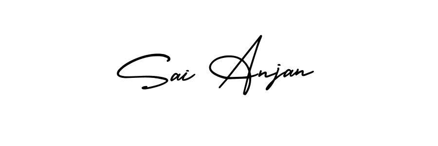 Make a beautiful signature design for name Sai Anjan. With this signature (AmerikaSignatureDemo-Regular) style, you can create a handwritten signature for free. Sai Anjan signature style 3 images and pictures png
