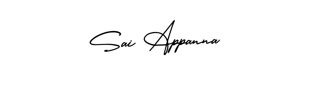 Sai Appanna stylish signature style. Best Handwritten Sign (AmerikaSignatureDemo-Regular) for my name. Handwritten Signature Collection Ideas for my name Sai Appanna. Sai Appanna signature style 3 images and pictures png