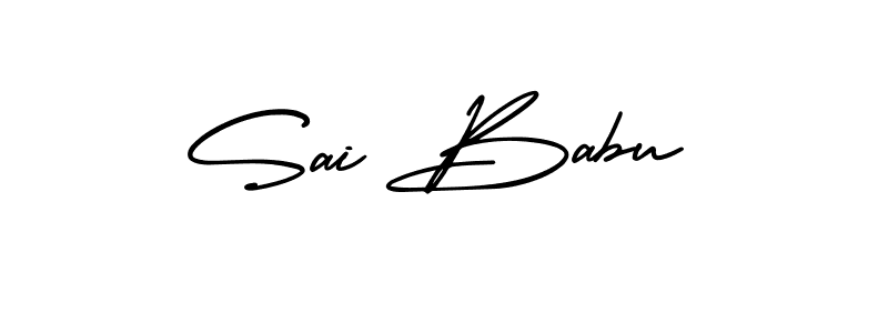 Make a beautiful signature design for name Sai Babu. With this signature (AmerikaSignatureDemo-Regular) style, you can create a handwritten signature for free. Sai Babu signature style 3 images and pictures png