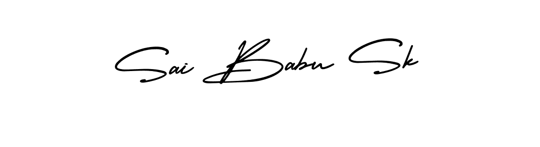 How to Draw Sai Babu Sk signature style? AmerikaSignatureDemo-Regular is a latest design signature styles for name Sai Babu Sk. Sai Babu Sk signature style 3 images and pictures png