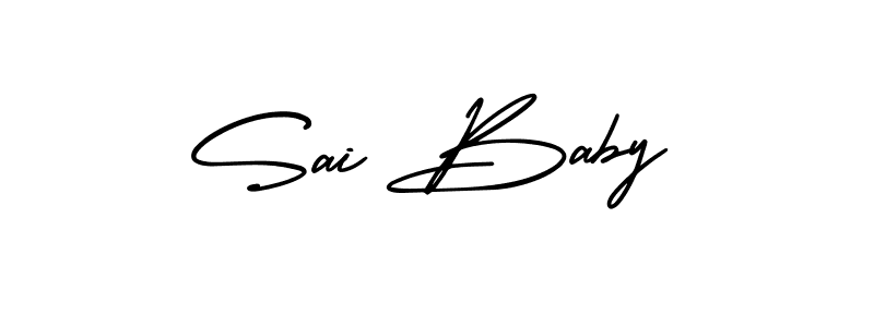 Create a beautiful signature design for name Sai Baby. With this signature (AmerikaSignatureDemo-Regular) fonts, you can make a handwritten signature for free. Sai Baby signature style 3 images and pictures png