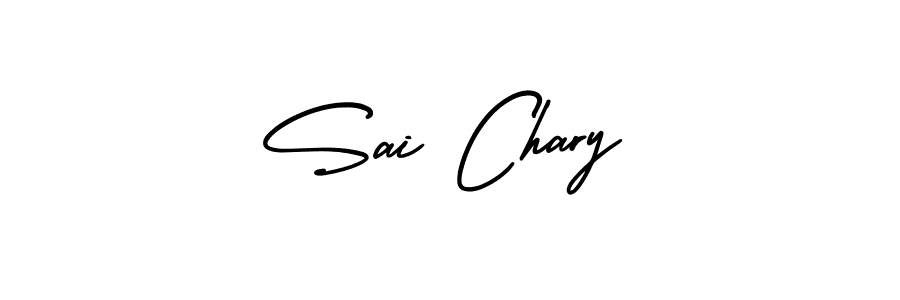 You should practise on your own different ways (AmerikaSignatureDemo-Regular) to write your name (Sai Chary) in signature. don't let someone else do it for you. Sai Chary signature style 3 images and pictures png