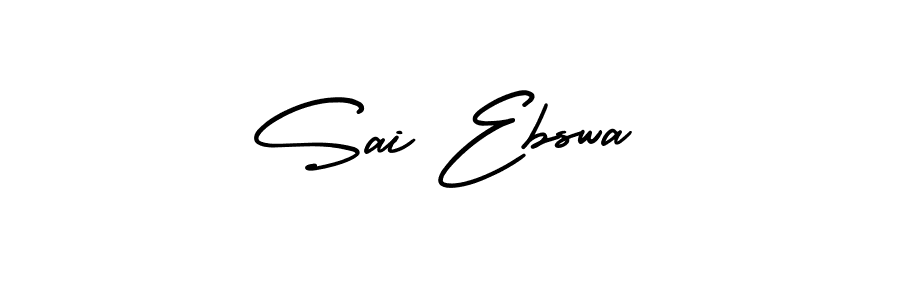 Make a beautiful signature design for name Sai Ebswa. With this signature (AmerikaSignatureDemo-Regular) style, you can create a handwritten signature for free. Sai Ebswa signature style 3 images and pictures png