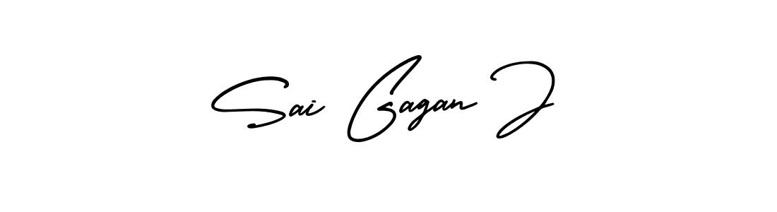 Create a beautiful signature design for name Sai Gagan J. With this signature (AmerikaSignatureDemo-Regular) fonts, you can make a handwritten signature for free. Sai Gagan J signature style 3 images and pictures png