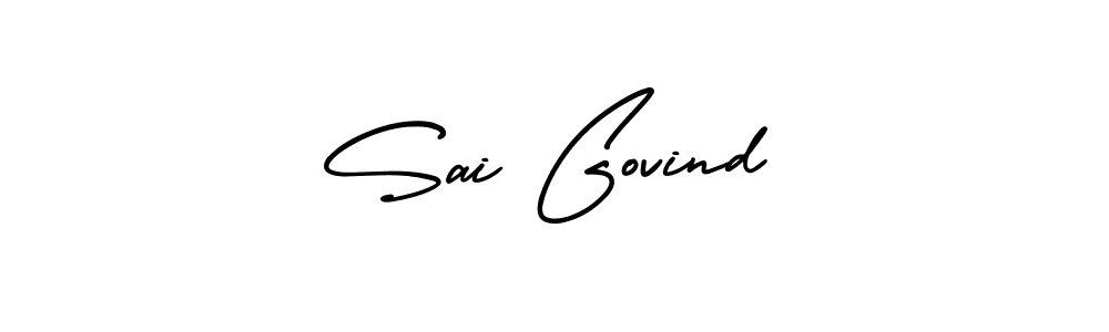 How to make Sai Govind name signature. Use AmerikaSignatureDemo-Regular style for creating short signs online. This is the latest handwritten sign. Sai Govind signature style 3 images and pictures png