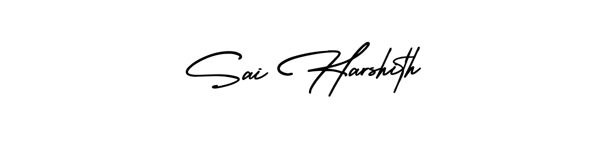 It looks lik you need a new signature style for name Sai Harshith. Design unique handwritten (AmerikaSignatureDemo-Regular) signature with our free signature maker in just a few clicks. Sai Harshith signature style 3 images and pictures png