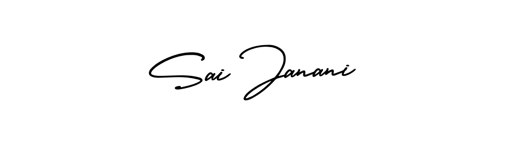 How to make Sai Janani signature? AmerikaSignatureDemo-Regular is a professional autograph style. Create handwritten signature for Sai Janani name. Sai Janani signature style 3 images and pictures png
