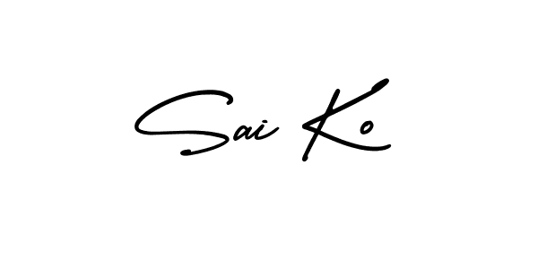 AmerikaSignatureDemo-Regular is a professional signature style that is perfect for those who want to add a touch of class to their signature. It is also a great choice for those who want to make their signature more unique. Get Sai Ko name to fancy signature for free. Sai Ko signature style 3 images and pictures png