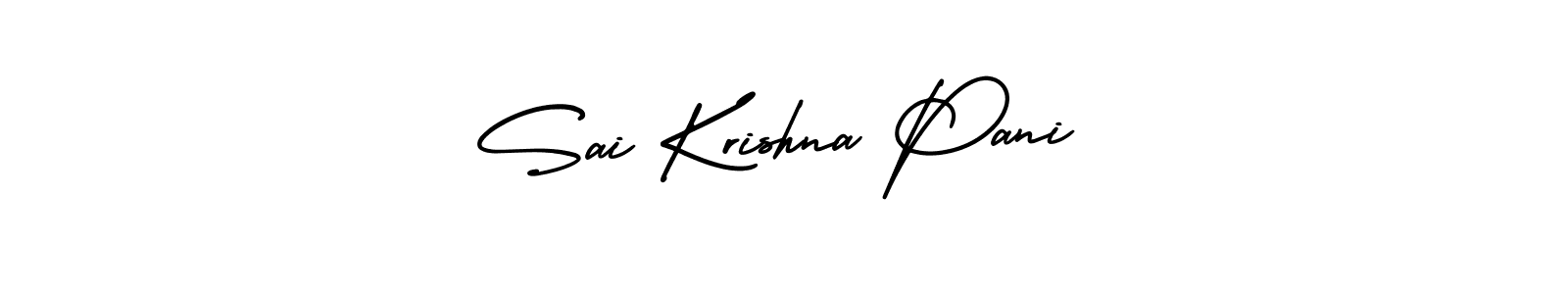 Similarly AmerikaSignatureDemo-Regular is the best handwritten signature design. Signature creator online .You can use it as an online autograph creator for name Sai Krishna Pani. Sai Krishna Pani signature style 3 images and pictures png