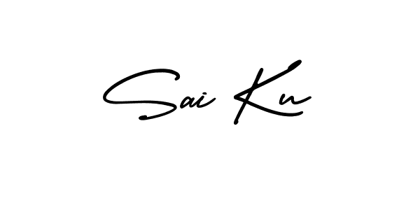 You should practise on your own different ways (AmerikaSignatureDemo-Regular) to write your name (Sai Ku) in signature. don't let someone else do it for you. Sai Ku signature style 3 images and pictures png