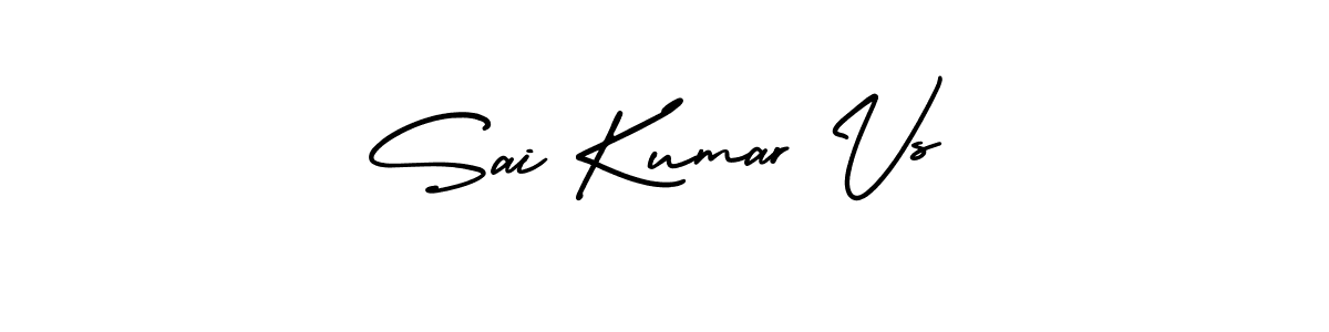 How to make Sai Kumar Vs name signature. Use AmerikaSignatureDemo-Regular style for creating short signs online. This is the latest handwritten sign. Sai Kumar Vs signature style 3 images and pictures png
