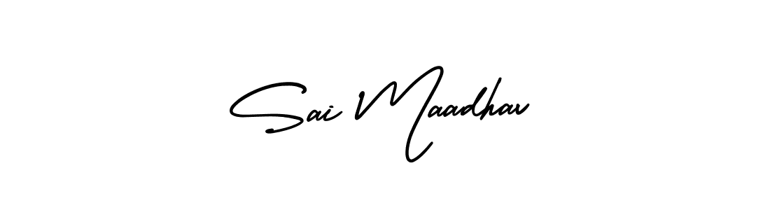 Sai Maadhav stylish signature style. Best Handwritten Sign (AmerikaSignatureDemo-Regular) for my name. Handwritten Signature Collection Ideas for my name Sai Maadhav. Sai Maadhav signature style 3 images and pictures png