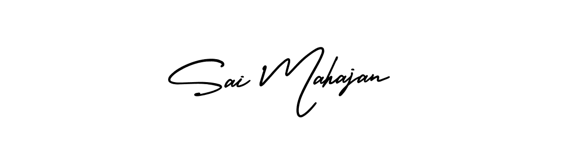 Sai Mahajan stylish signature style. Best Handwritten Sign (AmerikaSignatureDemo-Regular) for my name. Handwritten Signature Collection Ideas for my name Sai Mahajan. Sai Mahajan signature style 3 images and pictures png