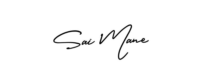 if you are searching for the best signature style for your name Sai Mane. so please give up your signature search. here we have designed multiple signature styles  using AmerikaSignatureDemo-Regular. Sai Mane signature style 3 images and pictures png