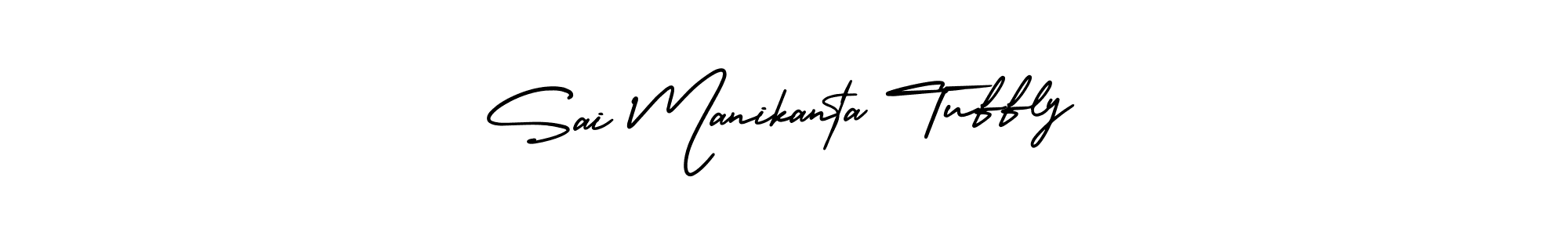 You can use this online signature creator to create a handwritten signature for the name Sai Manikanta Tuffly. This is the best online autograph maker. Sai Manikanta Tuffly signature style 3 images and pictures png