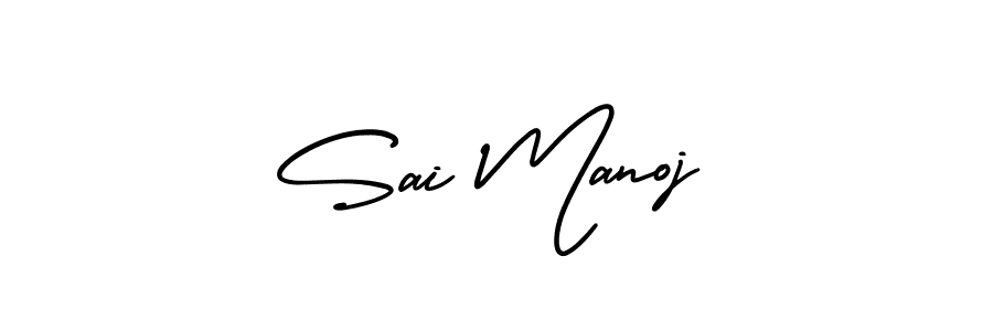 if you are searching for the best signature style for your name Sai Manoj. so please give up your signature search. here we have designed multiple signature styles  using AmerikaSignatureDemo-Regular. Sai Manoj signature style 3 images and pictures png