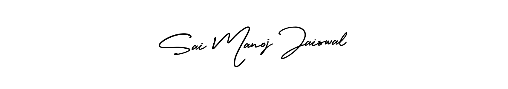 Also You can easily find your signature by using the search form. We will create Sai Manoj Jaiswal name handwritten signature images for you free of cost using AmerikaSignatureDemo-Regular sign style. Sai Manoj Jaiswal signature style 3 images and pictures png